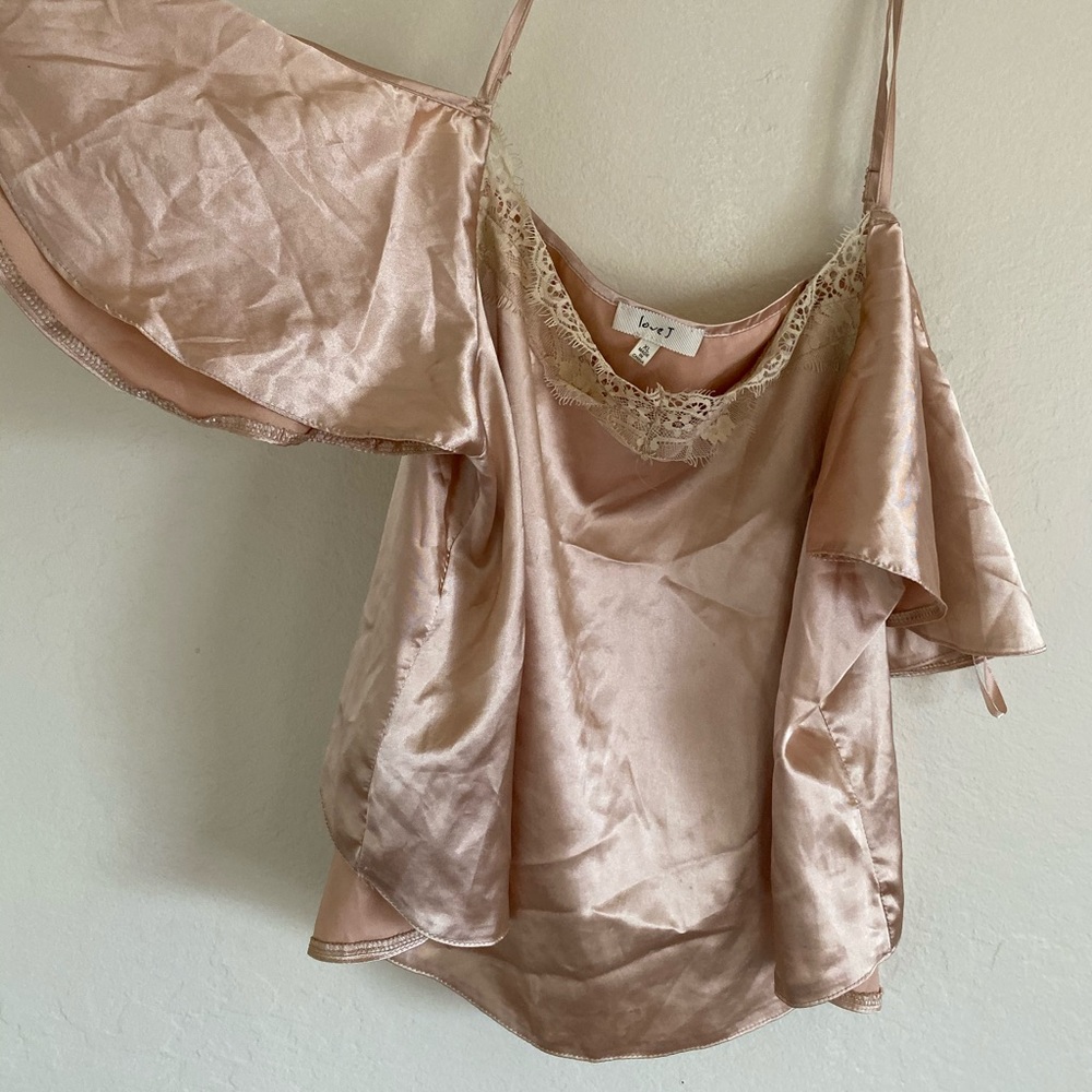 Gold Silky Flowy Shirt
